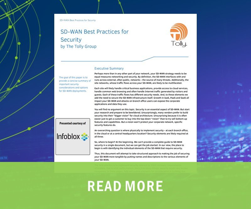 The Tolly Group: Best Practices for SD-WAN Security