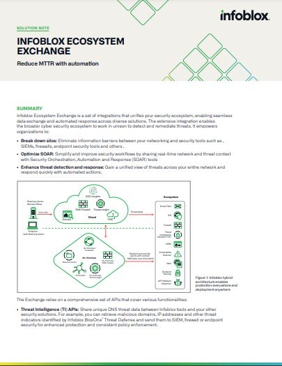 Infoblox Ecosystem Exchange